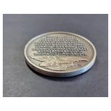 WWII Victory V.J. Day 1.1 Troy Oz Sterling Silver Commemorative Medal