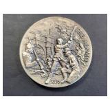 1936 Texas Alamo Sterling Silver Half Dollar 1.1 Troy Oz
