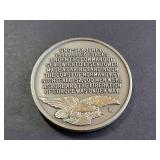 1944 DDay Commemorative Sterling Silver Medal 1.1 Troy Oz