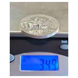 Overland Trail Commemorative Sterling Silver Medal 1.1 Troy Oz
