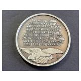 1969 Apollo 11 Moon Landing Commemorative Sterling Silver Medal 1.1 Troy Oz