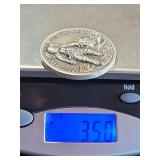 1969 Apollo 11 Moon Landing Commemorative Sterling Silver Medal 1.1 Troy Oz