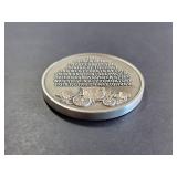 Golden Spike Commemorative Medal Sterling Silver 1.1 Troy Oz