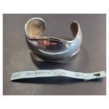 Mexican Sterling Silver Wide Cuff Bracelet 26.3g
