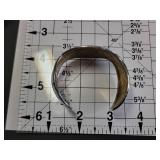Mexican Sterling Silver Wide Cuff Bracelet 26.3g