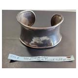 Sterling Silver Wide Cuff Bracelet 64.6g