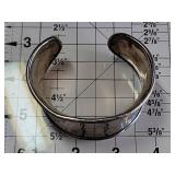 Sterling Silver Wide Cuff Bracelet 64.6g