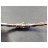Sterling Silver Modernist Ball Hinged Bracelet 23.7g