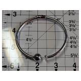 Sterling Silver Modernist Ball Hinged Bracelet 23.7g