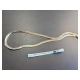 Sterling Silver Herringbone Chain Necklace 18 inch 18.0g