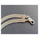 Sterling Silver Herringbone Chain Necklace 18 inch 18.0g