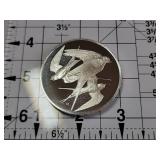 Franklin Mint Roberts Birds Series 1970 Sterling Silver Swallows Collector Coin No.4 67.2g