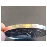Franklin Mint Roberts Birds Series 1971 Greater Flamingo Sterling Silver Collector Medal No. 6 67.5g
