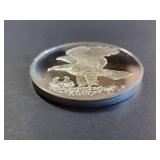 Franklin Mint Roberts Birds Series 1971 Sterling Silver Bald Eagles Medal No. 11 66.0g