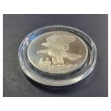 Franklin Mint Roberts Birds Series 1971 Sterling Silver Bald Eagles Medal No. 11 66.0g
