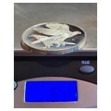 Franklin Mint Roberts Birds Series 1971 Goshawk Sterling Silver Art Medal No. 17 65.4g