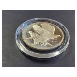 Franklin Mint Roberts Birds Series 1971 Goshawk Sterling Silver Art Medal No. 17 65.4g