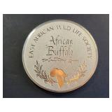 East African Wildlife Society Sterling Silver Buffalo Medal 65.6g