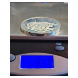 East African Wildlife Society Sterling Silver Buffalo Medal 65.6g