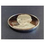 Reagan Presidential Sterling Silver Commemorative Medallion 40.6g