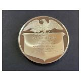 Reagan Presidential Sterling Silver Commemorative Medallion 40.6g