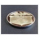 Reagan Presidential Sterling Silver Commemorative Medallion 40.6g