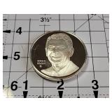 Reagan Presidential Sterling Silver Commemorative Medallion 40.6g