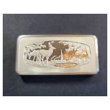 1976 Christmas Franklin Mint Sterling Silver Bar 1000 Grains