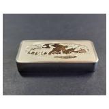 1976 Christmas Franklin Mint Sterling Silver Bar 1000 Grains