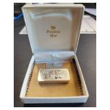 1990 Christmas Franklin Mint Sterling Silver Bar 1000 Grains
