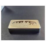 1973 Christmas Franklin Mint Sterling Silver Bar 1000 Grains