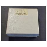 1974 Christmas Franklin Mint Sterling Silver Bar 1000 Grains