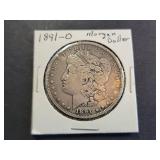 1891-O Morgan Silver Dollar Circulated