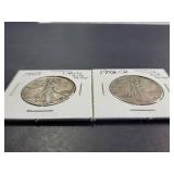 Set of 3 1942 Walking Liberty Half Dollars (1942-S,1942-D,1942)