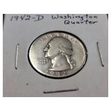 1942 Washington Quarter Collection (1942-S,1942-D,1942)