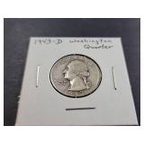 1943 Washington Quarter Collection (1943-S,1943-D,1943)