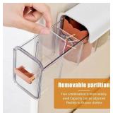 Socks Underwear Wall Mount Drawer Organizer, 6 Cells Storage Box Switchable Drawer Organizers Anti Dust Storage Boxes for Clothes Socks Lingerie Underwear Ties Data Cable Seasonings - Retail: $12