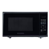 BLACK+DECKER 1.1 cu ft 1000W Microwave Oven - Stainless Steel Black: Countertop, Child Lock, 6 One-Touch Settings - Retail: $163