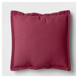 24\"x26\" Solid Woven Outdoor Deep Seat Back Cushion Maroon - Thresholdâ¢ - Retail: $40