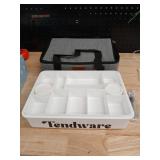 Tendered Divided Chilled Snack container With Carrying Case - Retail: $30