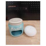 Mason Jar Scrubby Holder - Blue - Retail: $12