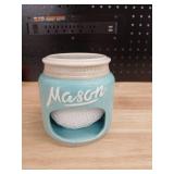 Mason Jar Scrubby Holder - Blue - Retail: $12