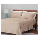 Berkshire Luna Soft 4-Piece Sheet Set- Full. Beige  - Retail: $59