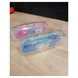 Kids Swimming Goggles Set - Blue and Pink - Retail: $12