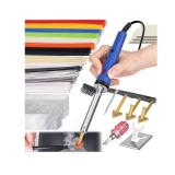 130W Plastic Welder Kit Deluxe,3-in-1 Plastic Welder Soldering Iron Kit,Professional Surface Repair Tool for Car Bumper with 5 Welding Tips,for Car Bumper Dashboard Kayak Repairs  - Retail: $23