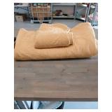 Cream Quilted Bedspread Set-King - Retail: $60