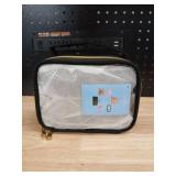 Black Cosmetic Travel Case with Gold Zipper - Retail: $12