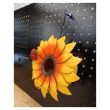 Decorative Sunflower Bird House with Ladybug Accent - Retail: $12