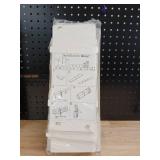TuoxinEM Storage Cabinet for Small Spaces, Over The Toilet Cabinet for Skinny Bathroom Storage Corner Floor, Slim Paper Holder with 2 Doors & Shelves - Retail: $24