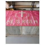 He Is Risen Banner 58 inches x 35.4 inches - Retail: $23